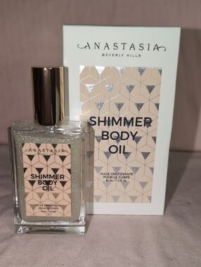 Anastasia Beverly Hills Shimmer Body Oil Sun-Kissed Glow-Color: White-New in box
